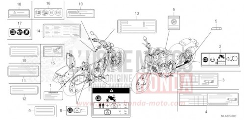 CAUTION LABEL CMX1100D2R de 2024